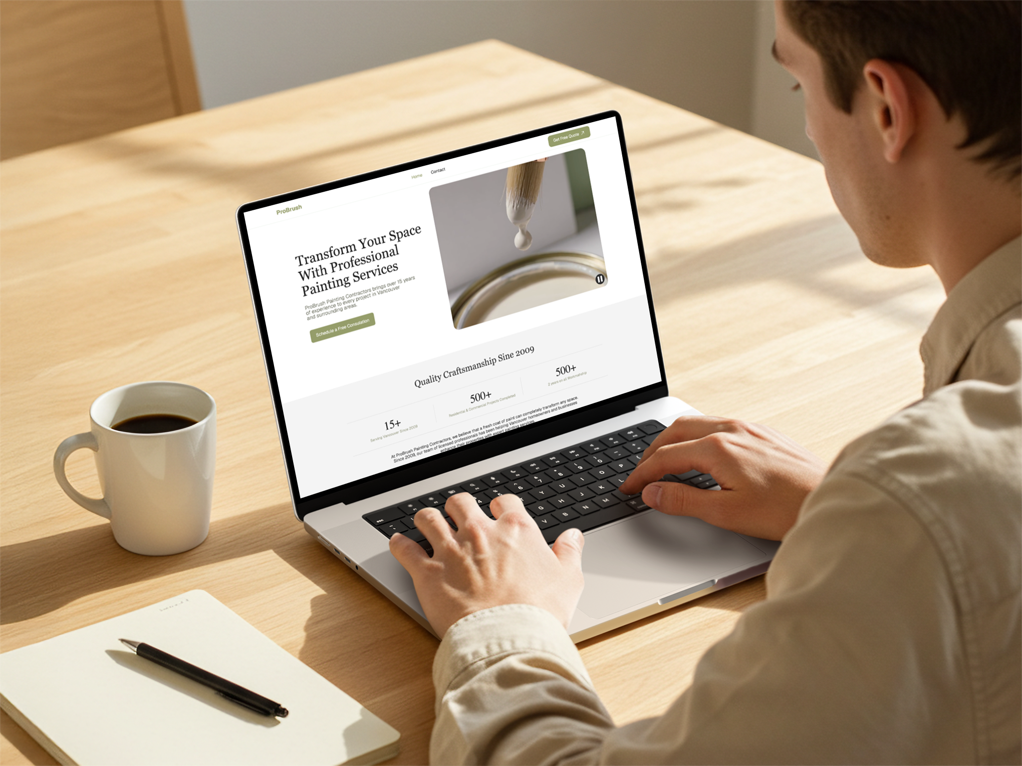Painting Company Landing Page